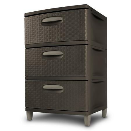 Sterilite 3 Weave Drawer Unit Espresso Com Sterilite 3 Weave Drawer Unit Espresso