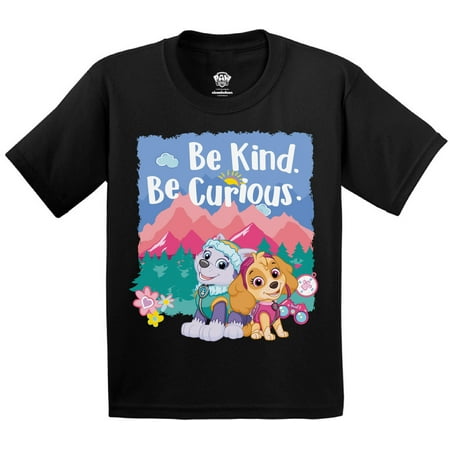 

Paw Patrol Skye Everest Shirt for Girls Boys Toddler - 3 4 5 Years Old - Be Kind Be Curious Tshirt Paw Patrol Tee