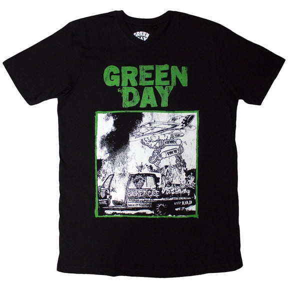 Green Day Unisex T-Shirt Riot Trio (Black)
