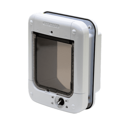 UPC: 0035368003608 | Cat Mate Microchip and I.D. Disc Door for Entry Control of Cats and Other Small Pets – White