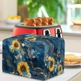 thumbnail image 3 of Xixirimido Butterfly Sunflower Daisy Marble Print Toaster Cover Toaster Oven Cover with Drawstring Toaster Appliance Dust Proof Cover for Kitchen Small Appliance Kitchen Accessories, for 2 Slice, 3 of 7