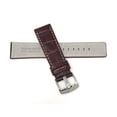 thumbnail image 4 of 26mm Leather Watch Band Strap, White Stitching, Stainless Steel Buckle, 4 of 7
