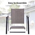thumbnail image 4 of Vitarpatio Outdoor Dining Chairs - Set of 2, High Back Metal Patio Chairs, 4 of 8