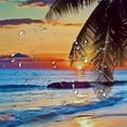 thumbnail image 5 of BCIIG Palm Tree Beach Sunset Bathroom Decor Set Polyester Fabric Fashion Shower Curtain with Hooks 36"x72, 5 of 7