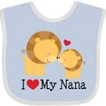 thumbnail image 3 of Inktastic I Love My Nana Boys or Girls Baby Bib, 3 of 4