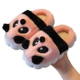 thumbnail image 3 of XIMIN Infant Baby Soft Foam Sole Fuzzy Raccoon Slippers Slip-on House Shoes Cute Thick House Shoes Winter Warm Indoor Slippers Closed Toe Padded Plush Slippers, 3 of 6