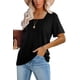 thumbnail image 2 of Camiseta de Mujer Lunivop con Cuello Cuadrado y Manga Corta, 2 of 3