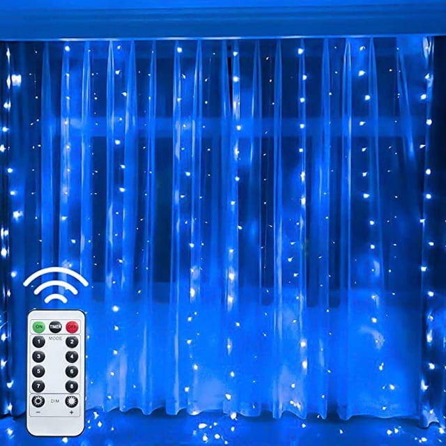 Luces LED de Halloween Twinkle Star 300 luces moradas 8 Modos para decoración navideña