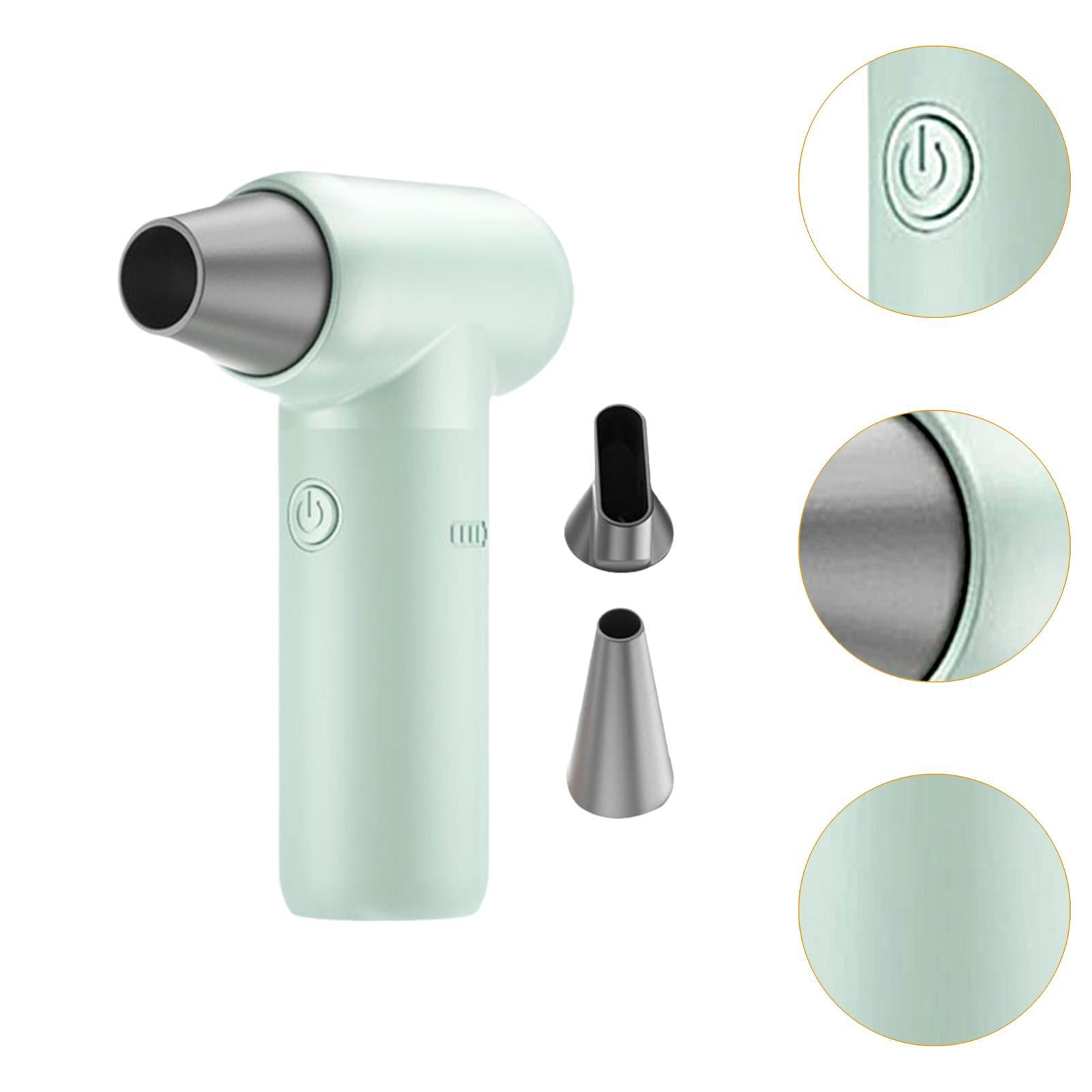 TISHITA Air Duster Cordless fan Portable Quick Dry Engine Fan Dust Blower for Pet Hair Drying Laptop Computer Cleaning Salon Car Green