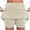 🔥 Beige_New, variant on Dianli Skort Sport Women Solid Color Mid Waist Skirt Pants Breathable A Line Bottoming Skort With Built In Shorts Quick Dry Tennis Golf Active Skort Casual Wear
