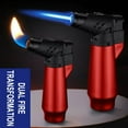 thumbnail image 5 of Uscallm under $5 Windproof Torch Lighter, Windproof Refillable Torch Lighter,Adjustable Flame Butane Jet Lighter,Barbecue Fireplace Candle Lighting Tool,Alloy Metal Durable Pocket Lighter, 5 of 6