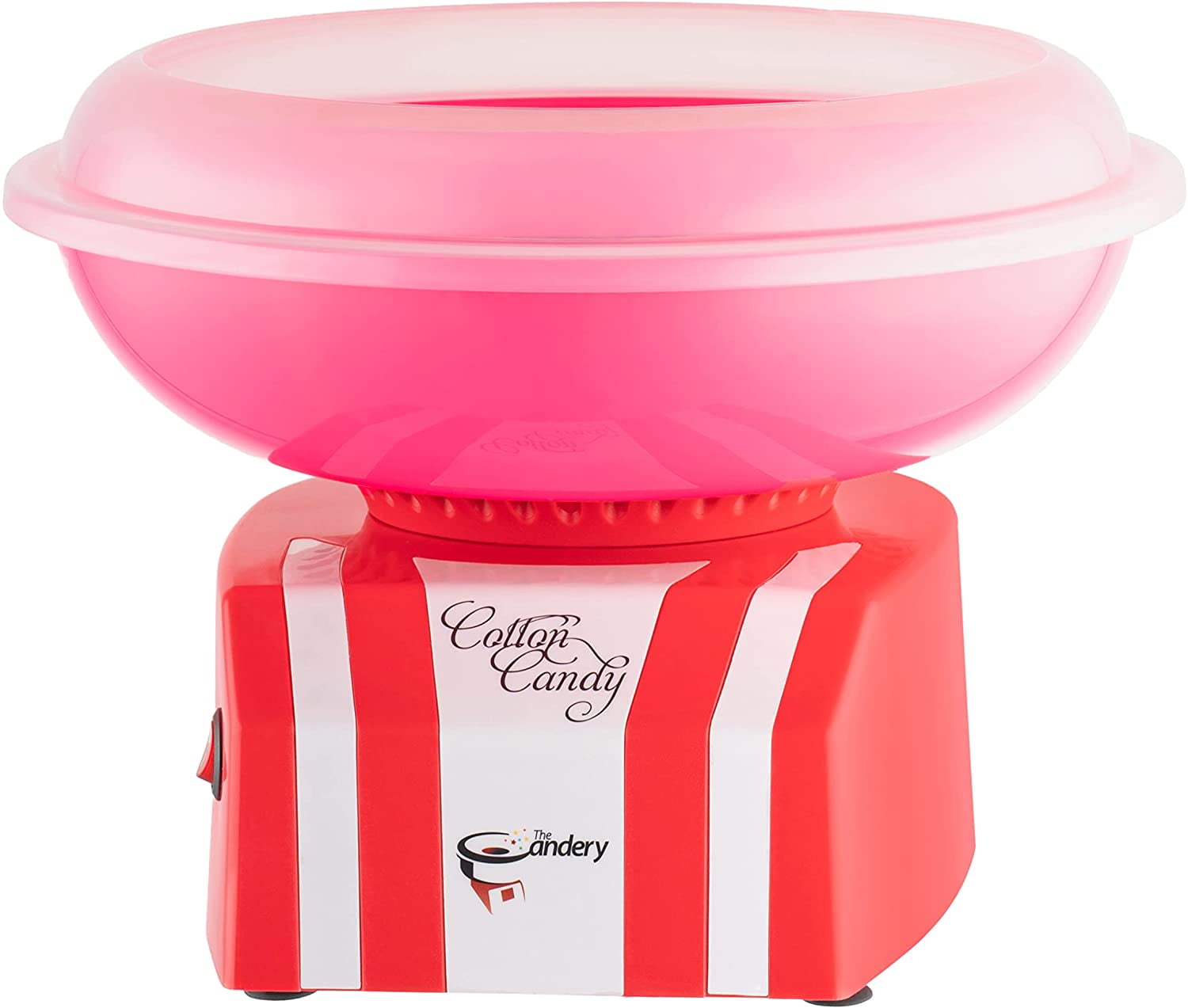 rijk Citaat versterking The Candery Cotton Candy Machine - Bright, Colorful Style- Makes Hard Candy,  Sugar Free Candy, Sugar Floss, Homemade Sweets for Birthday Parties -  Includes 10 Candy Cones & Scooper - Walmart.com