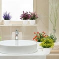 thumbnail image 4 of Artificial Small Plant 6pcs Fake Flower Potted Plant Bathroom for Indoor Decor Window Tabletop Office Colorful, 4 of 7