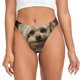 thumbnail image 1 of Fotbe Regal Dog In Royal Attire Tanga Sin Costuras para Mujer con Estampado – Panties Invisibles, Transpirables y Cómodos para Uso Diario-Small, 1 of 6