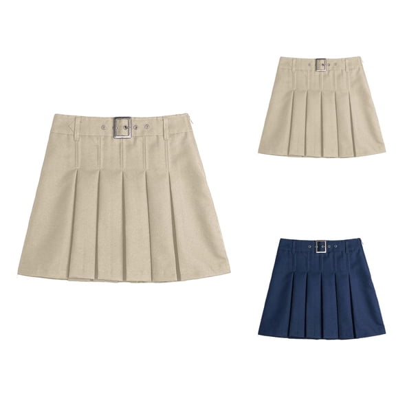 Girls School Skirts Pleated Skirt for Kids British Style Casual Wear Daily Outfit Summer Spring Skirts for Girls Back to School Uniforms