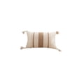 thumbnail image 2 of Funda de Almohada con Borlas Decorativas - Funda de Cojín de Sofá Bordada y Suave para Sofá o Cama, Cubierta de Cojín Blanca con Cremallera Oculta, 12x20 pulgadas (30x50 cm), Paquete de 1, 2 of 6