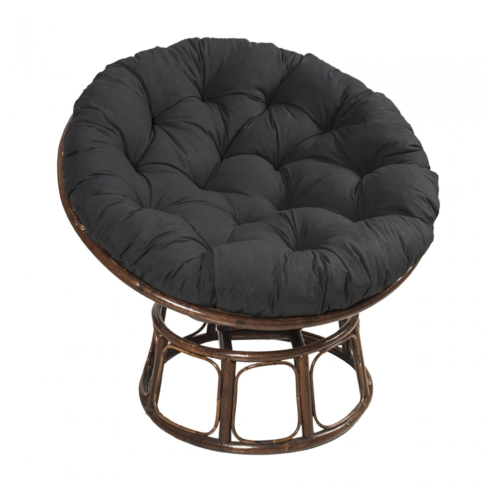 Hammock Chair Cushion Egg Swing Chair Cushion Thickened Porch Replacement Swings Chair Cushion for Indoor or Outdoor Swing Chairs Egg Chair Black