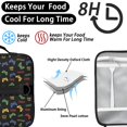 thumbnail image 2 of Game Controller Black Pattern Insulated Lunch Bag with Shoulder Strap and Bottle Holder,Bento School Lunch Bag Box,11x9.5x3.5 Inches, 2 of 3
