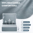 thumbnail image 5 of Jentlehouse Outdoor Deep Seat Cushion 24" X 24" X 6" for Patio Furniture,Outdoor Chair Cushions Water & Fade Resistant Patio Furniture Cushions for Wicker Chair, Sofa, Couch, Baby Blue (Set of 3), 5 of 8