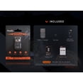 thumbnail image 4 of Fenix E03R v2.0 500 Lumen Rechargeable Keychain Flashlight with Red LED + LumenTac Cable Organizer, 4 of 5
