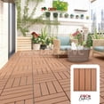 thumbnail image 3 of Piso Deck Ladrillo Wpc Modular Jardín 30x30cm Fácil Instalación 6pzs, 3 of 7