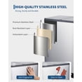 thumbnail image 5 of 16 Gallon Commercial Dual Compartment Stainless Steel Trash Can, Soft-Close Step-on Recycling Garbage Bin with 2 Pedals & Removable Inner Buckets for Kitchen Restaurant, 5 of 8