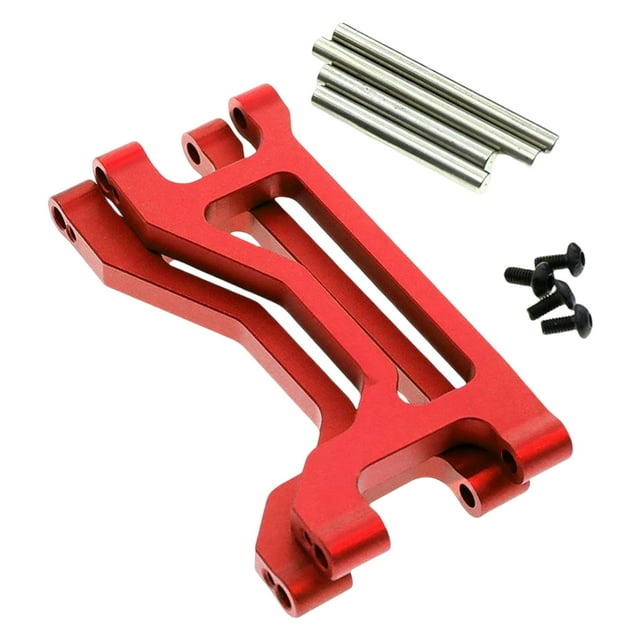 2x Brazo oscilante superior para coche RC 1:10 Repuestos de repuesto Brazo oscilante delantero DIY rojo
