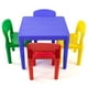 Tot Tutors Ensemble de Table et 4 Chaises en Plastique pour Enfants Couleurs Primaires (Collection Primaire) – image 5 sur 5