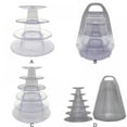 thumbnail image 3 of 4/6 Tiers Macaron Tower Holder Display Rack Chocolate Cupcake Stand Wedding Party, 3 of 3