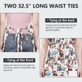thumbnail image 6 of White Christmas Snowman Apron-Garden Aprons for Women with Pockets-Cotton Linen Waterproof Kitchen Cooking Gardening Aprons Adjustable for Kitchen,Cooking,BBQ and Salon 32"x27", 6 of 7