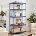 thumbnail image 5 of Topeakmart 5 Tiers Adjustable Metal Storage Shelving Heavy Duty Boltless Display Stand, Blue, 5 of 11