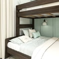 thumbnail image 2 of Max & Lily Bunk Bed Twin over Full Size, Modern Farmhouse Solid Wood Bunk Beds for Kids, 2 of 9