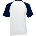 thumbnail image 2 of Fruit of the Loom - Camiseta de manga corta selecciones/peñas - hombres (Blanco/Azul Marino Fuerte), 2 of 2