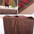 thumbnail image 4 of Toystoory Tapete de de Navidad tira de rejilla árbol de Navidad cubiertos bebida posavasos de té comedor cocina manteles individuales mantel, 4 of 6