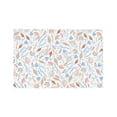 thumbnail image 4 of DouZhe Polyester Set de 4 Sets de Table, Feuille Florale Motif Décoratif Résistant à la Chaleur Place Mats pour Table à Manger, 12 x 18 Po, 4 of 6