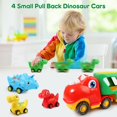 thumbnail image 4 of Carro de juguete Nicmore Dinosaur Truck para niños de 2 a 5 años con portabebé, 4 of 7