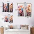 thumbnail image 4 of Designart "Carnations Representation Colorfuled Acrylic II" Carnations Framed Wall Art Set Of 2 - Peach Floral Framed Wall Art Set Of 2, 4 of 7