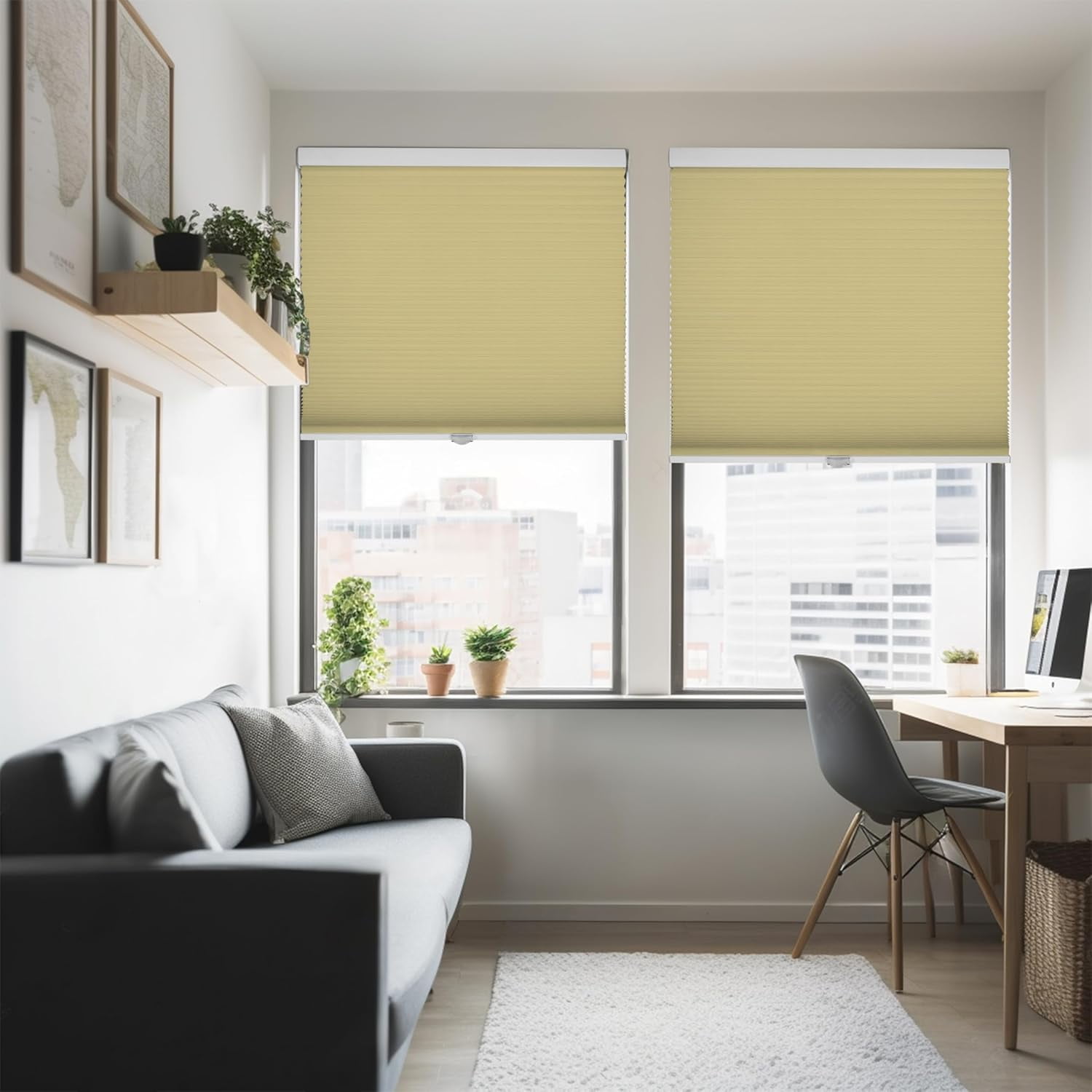 Chicology Vanilla Cordless Blackout Cellular Shades 29.5 in. W x 72 in. L