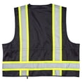 thumbnail image 2 of SAFEGEAR 4XL/5XL Black High Visibility Safety Vest - Unisex, Polyester- JJ Keller, 2 of 2