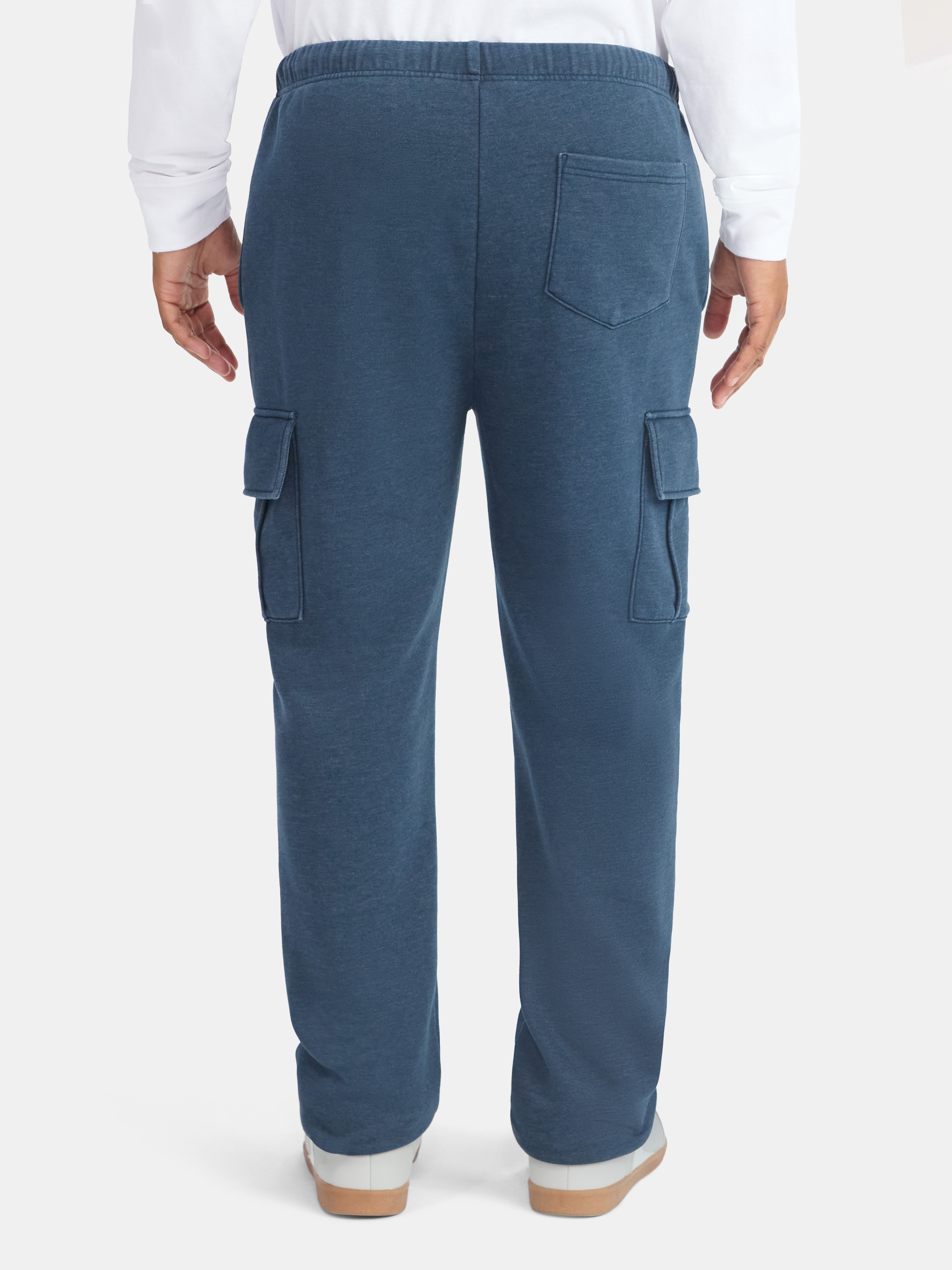 No Boundaries Fleece Cargo Jogger Pants, 30'' Inseam, Men's & Big Men's