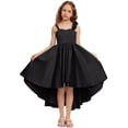 thumbnail image 7 of Girls Princess Party Dress with Shoulder Rose, Sleeveless Flower Girl Gown for Wedding Birthday Pageant, Elegant Tulle Net Skirt for Special Occasions, Age 2-12 Years Black 120, 7 of 7