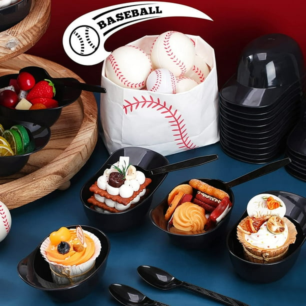 Ice Cream Bowl Set Baseball Cap Shape Colorful Reusable Multipurpose Mini  Dessert Bowls Party Supplies