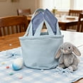 thumbnail image 3 of ERK 1Pcs Easter Bunny Shaped Home And Holiday Storage And With Handles, 3 of 4