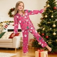 thumbnail image 5 of Gubotare Kids Christmas Pajamas Kids Pajama Set,Snug Fit Pjs with Soft Wool Blend, All-Season Comfort Size 13-14 (Hot Pink,13-14 Years), 5 of 9