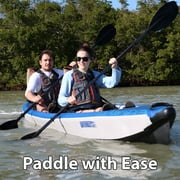 Sea Eagle 473RL RazorLite Inflatable Kayak - Lightweight, Drop Stitch, High Speed Inflatable Kayak - Solo or Tandem - w/Tall Back Seat(s), Paddle(s), Backpack, Skeg and Pump- Pro Carbon Package