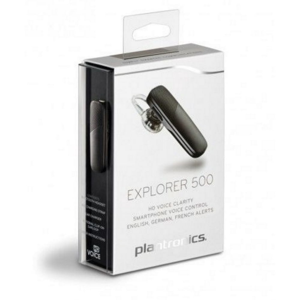 New in Box Plantronics Explorer 500 Black Wireless Universal Bluetooth