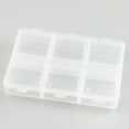 thumbnail image 3 of Bewildely Pill Case Transparent 6 Grids Plastic Necklace Dispenser Containers Jewelry Travel Household Storage Pills for Elderly Type3, 3 of 6