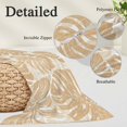 thumbnail image 3 of Beige Leaves Body Pillow Cover 20 x 60 Inch Decorative Pillow Cover Summer Botanical Tropical Leaf Lumbar Pillowcase Seasonal Rectangle Cushion Case for Couch Sofa Bed Living Room, 3 of 9
