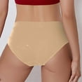 thumbnail image 5 of HUPOM Seamless Underwear For Women Womens Silk Panties Low waist Drop Waist Solid Briefs Khaki L, 5 of 5