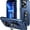 Dark Blue, variant on Sumao for iPhone 14 pro Case with Ring, Grade Shockproof Liquid Silicone Slim Phone Case-Purple black